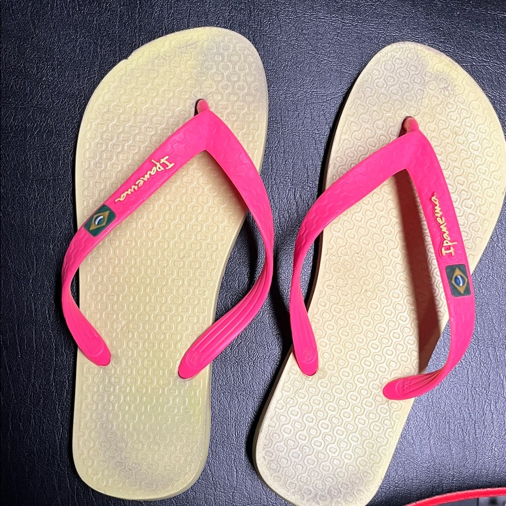 Ipanema Vibrant Pink and Yellow Sandals